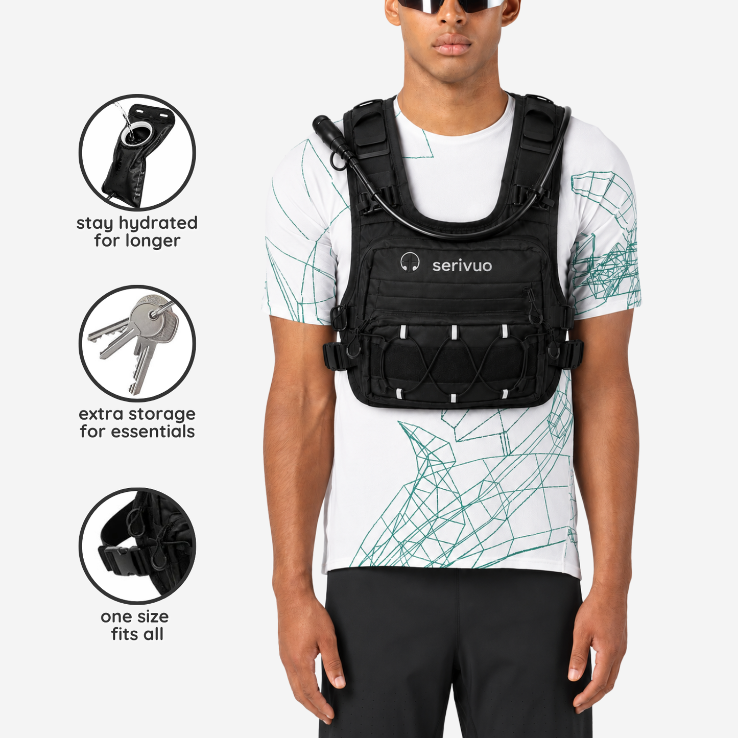 hands-free hydration vest